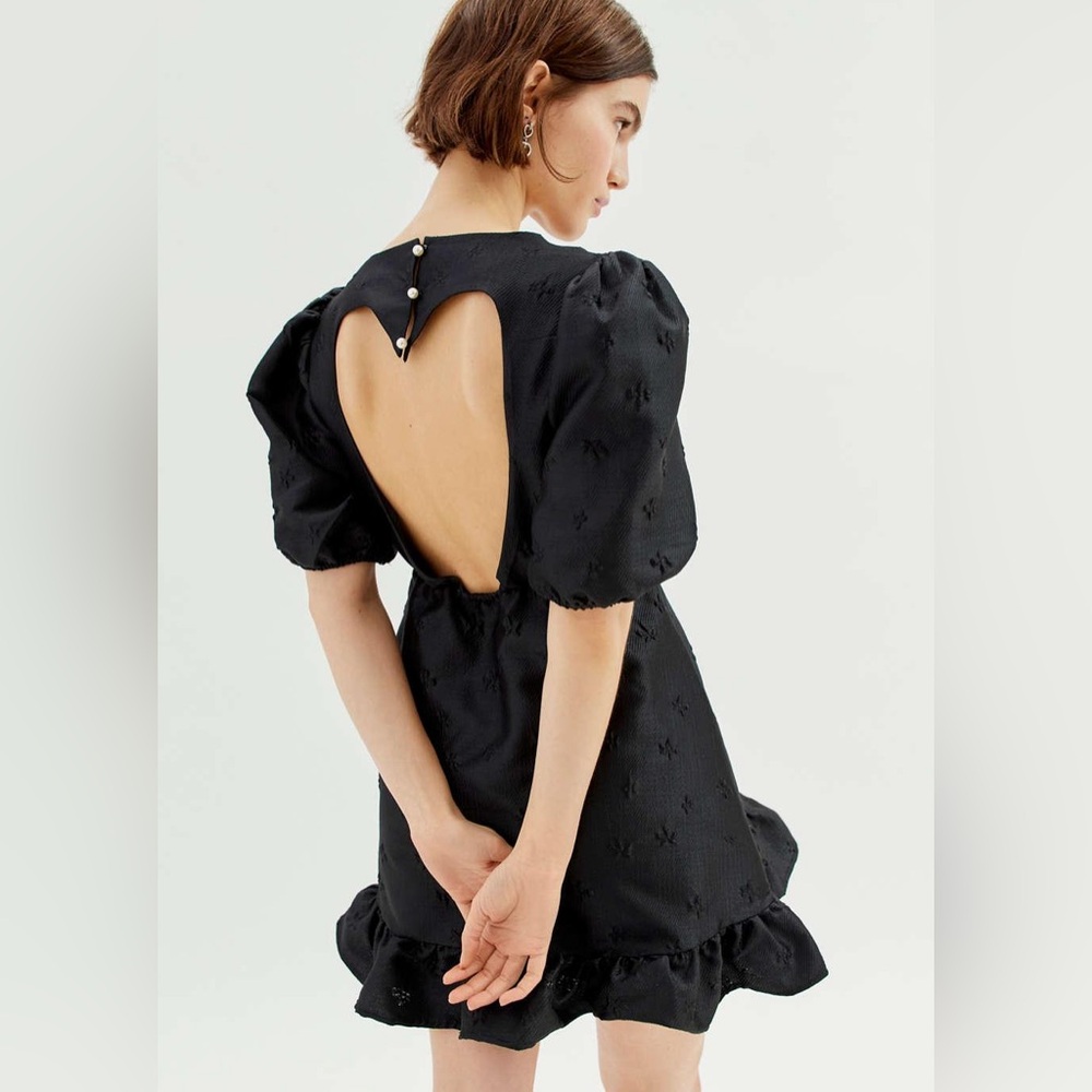 Sister Jane Poppy Heart-Cutout Mini Dress - New